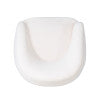 Skyler White Sherpa Swivel Chair