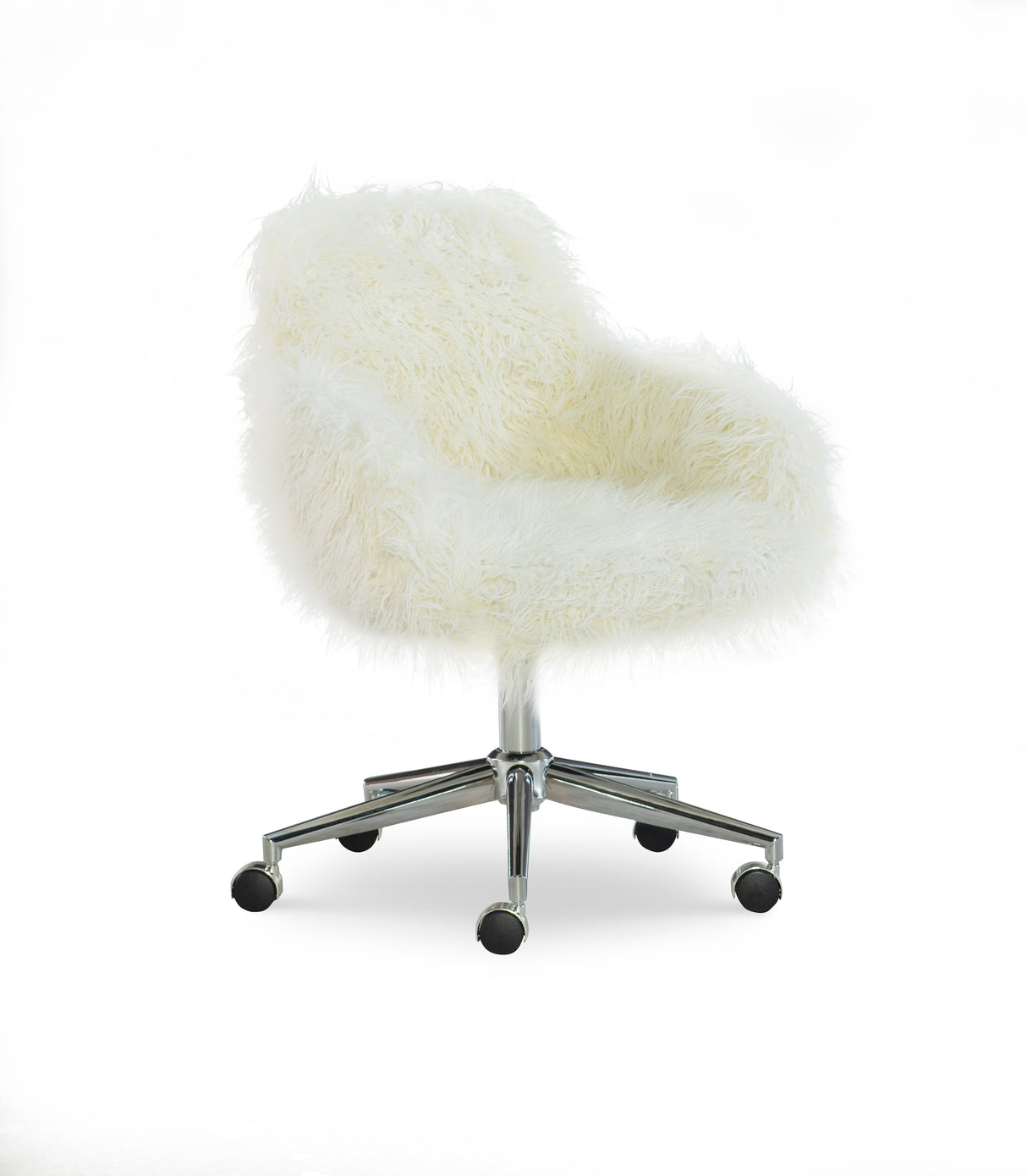 Dawson Faux Fur Barrel Office Chair