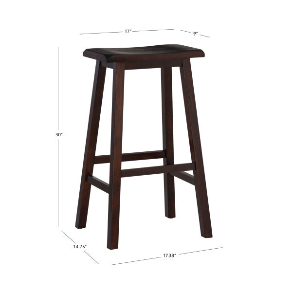 Saddle Dark Brown Stool