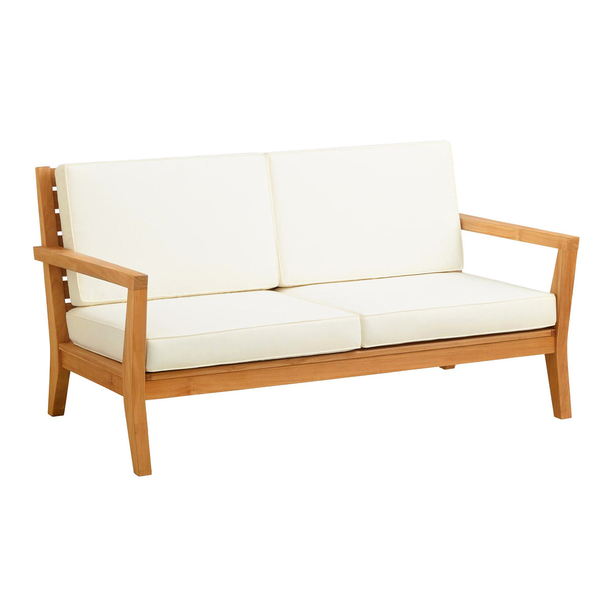 Cannon Teak 2 or 3 Seater Sofa With Cushions