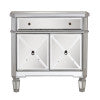 Milan Mirrored 1 Drawer 2 Door Console