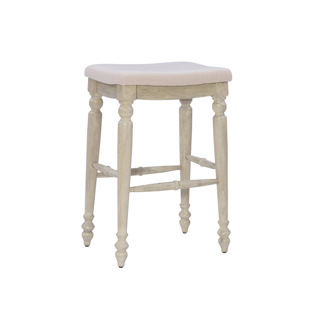 Marino Antique Backless Bar or Counter Stool