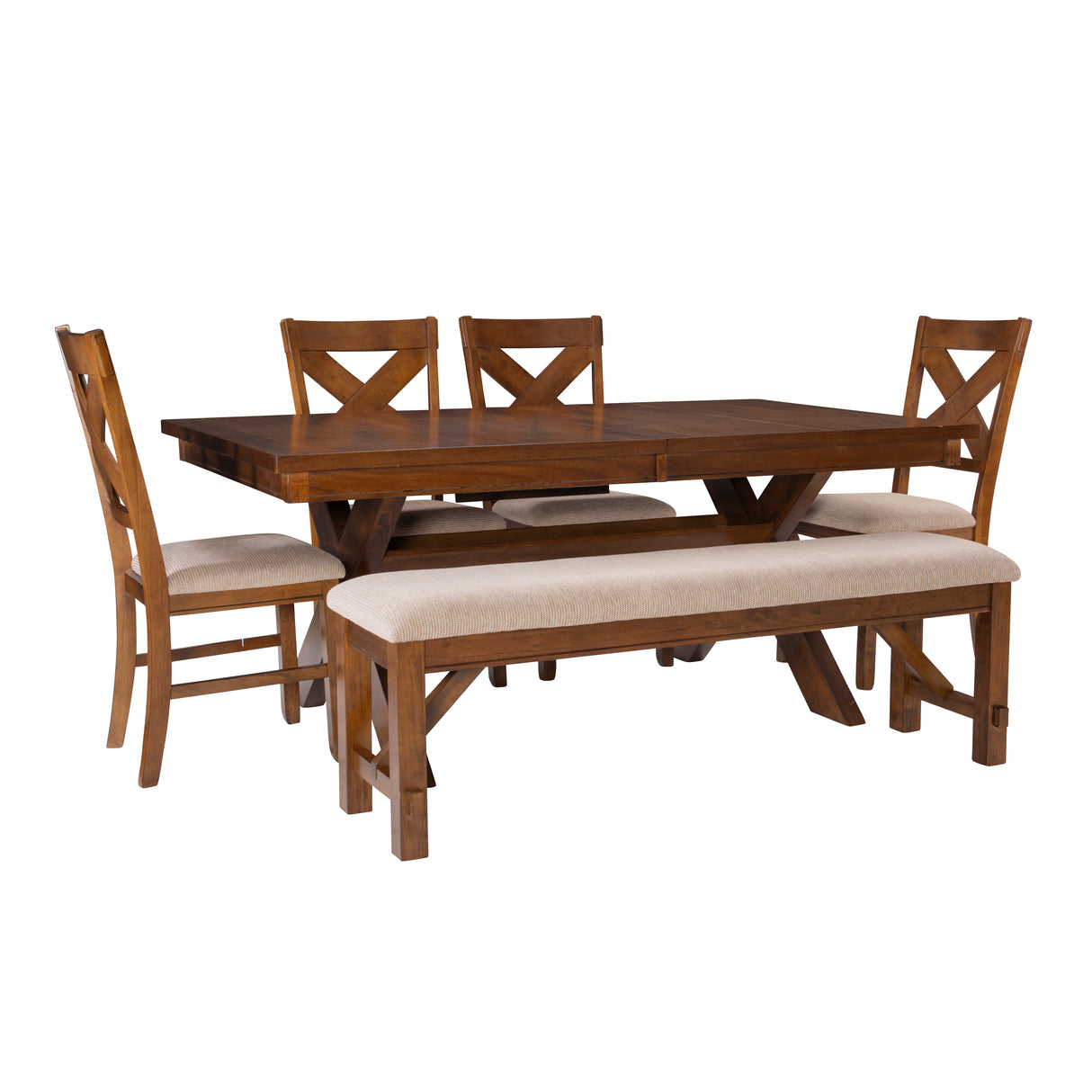 Kraven Dark Hazelnut Dining Set