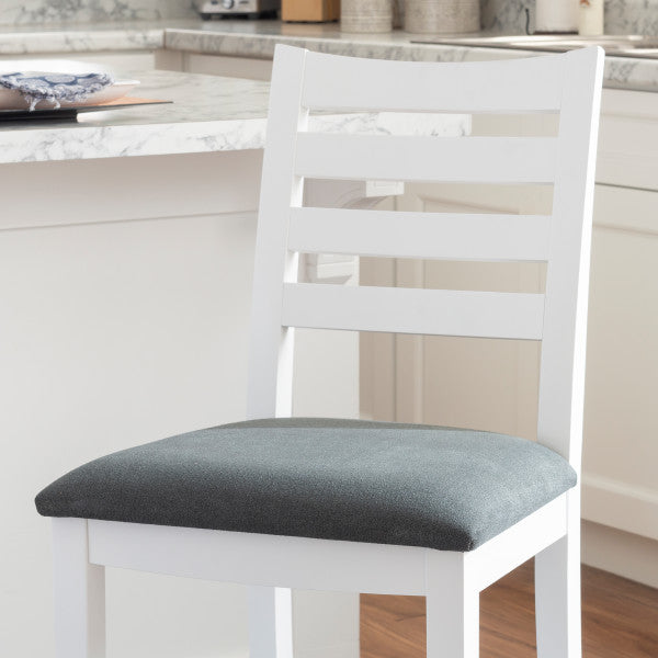 Felicia White Counter Stools (Set of 2)