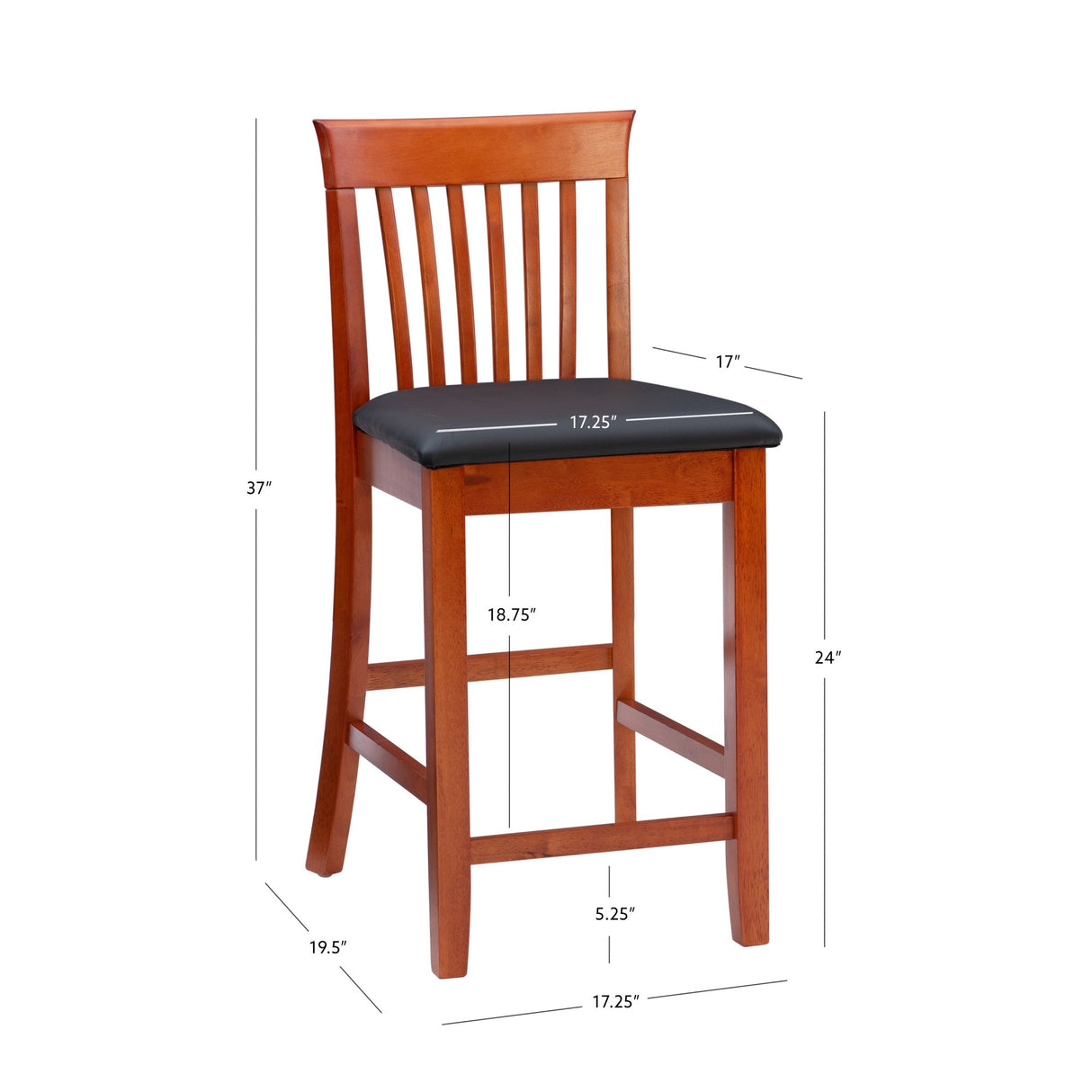Torino Mission Back Stool
