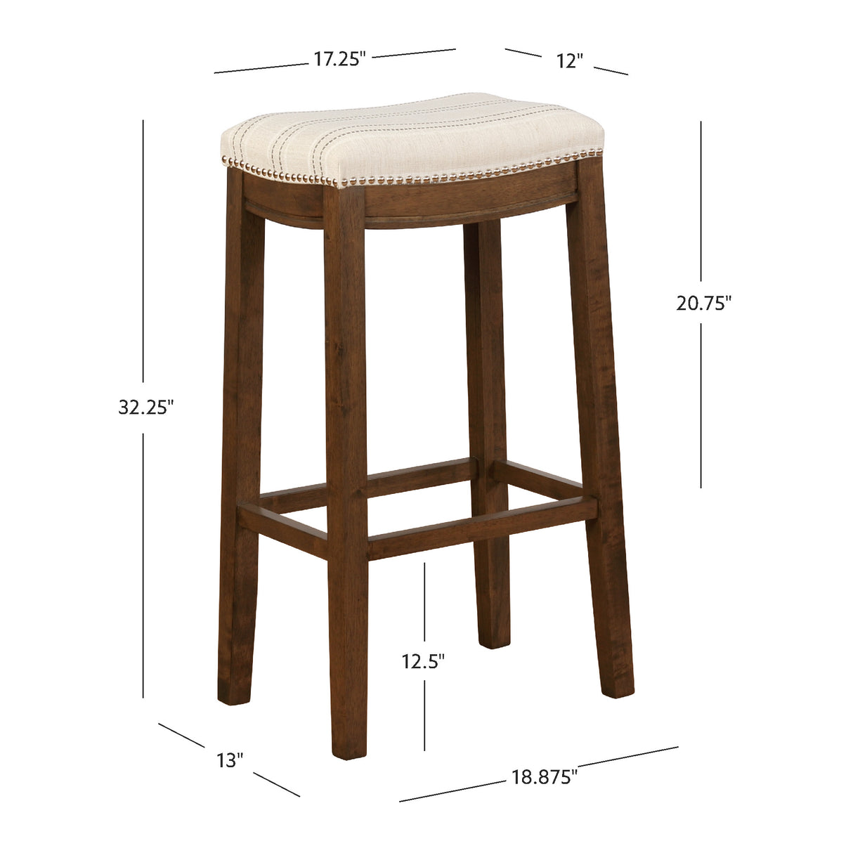 Claridge Linen Stool