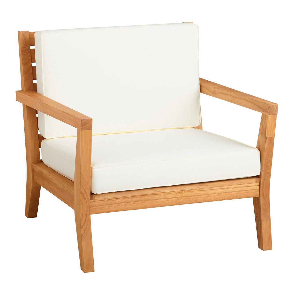 Cannon Teak Arm Chair With Cushions