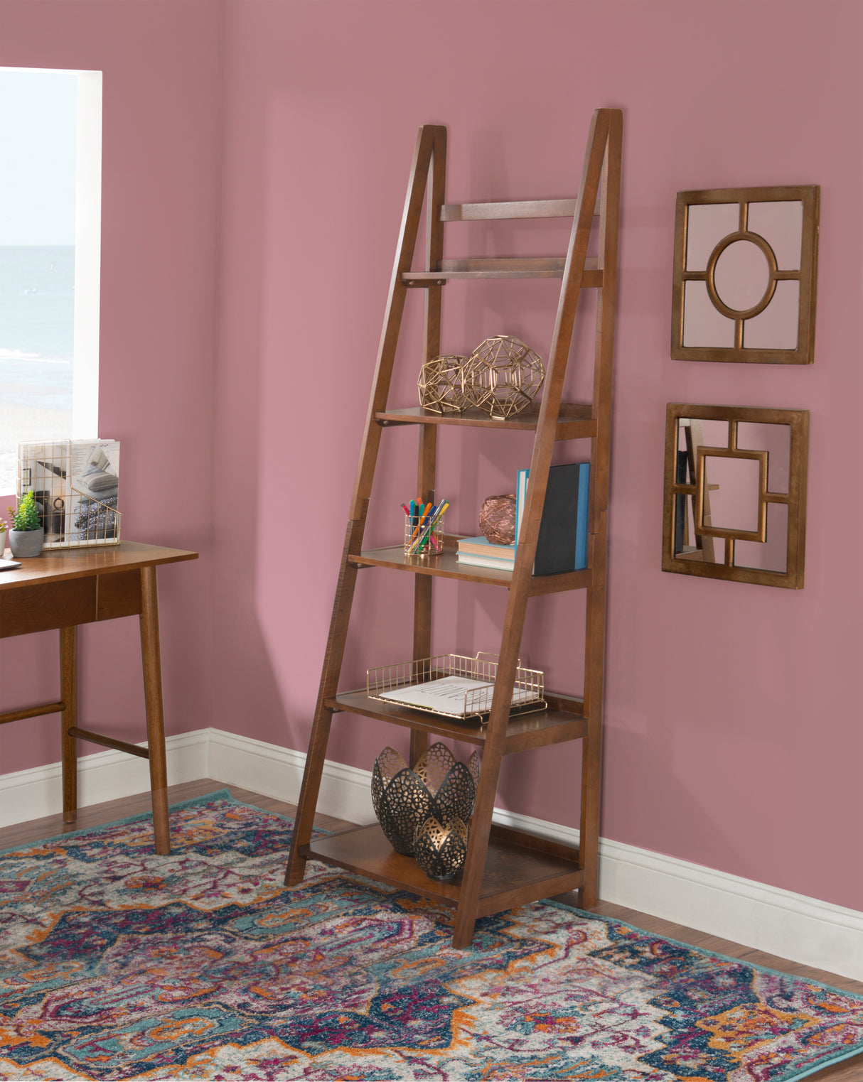 Cosgrove 5 Shelf Ladder Bookcase