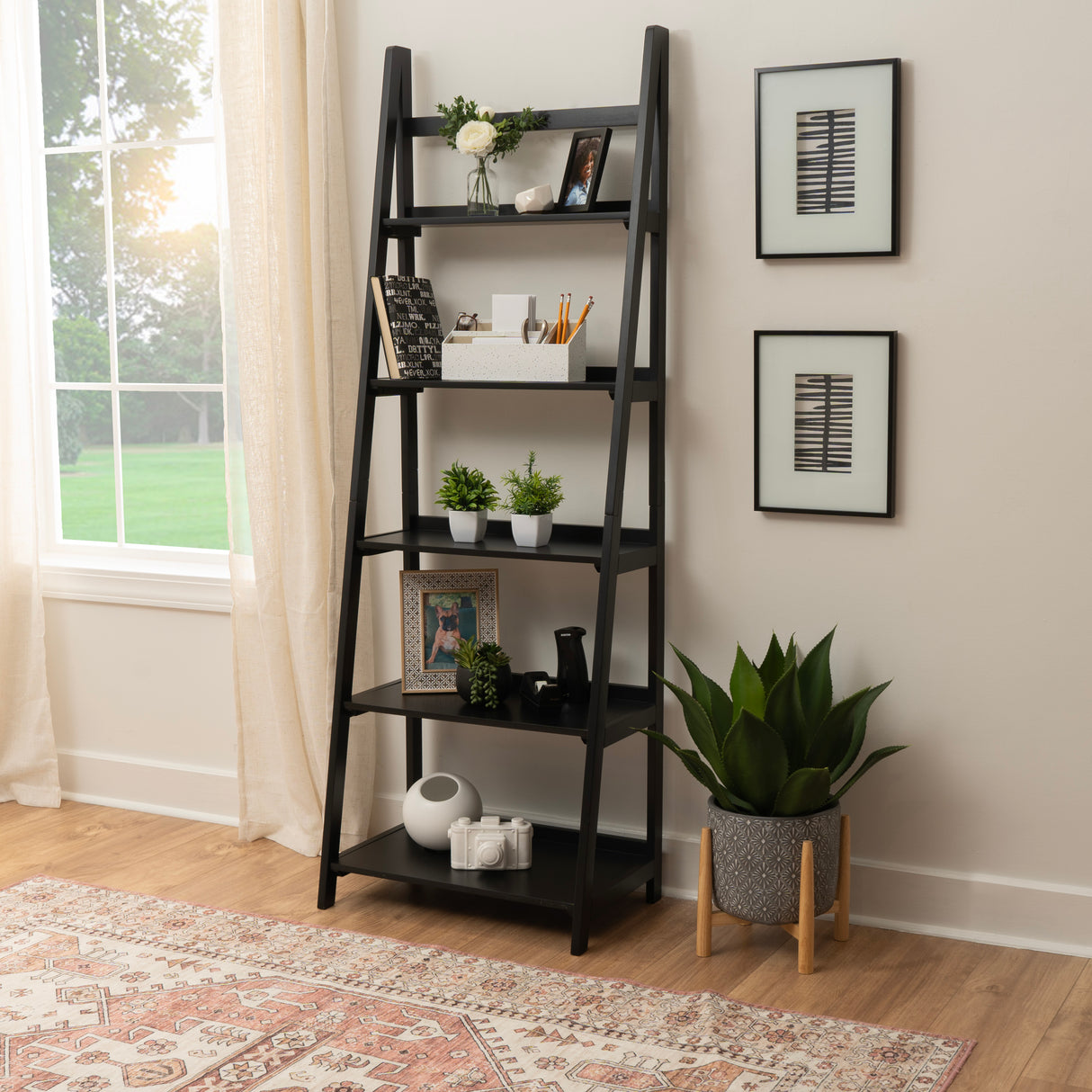 Cosgrove 5 Shelf Ladder Bookcase