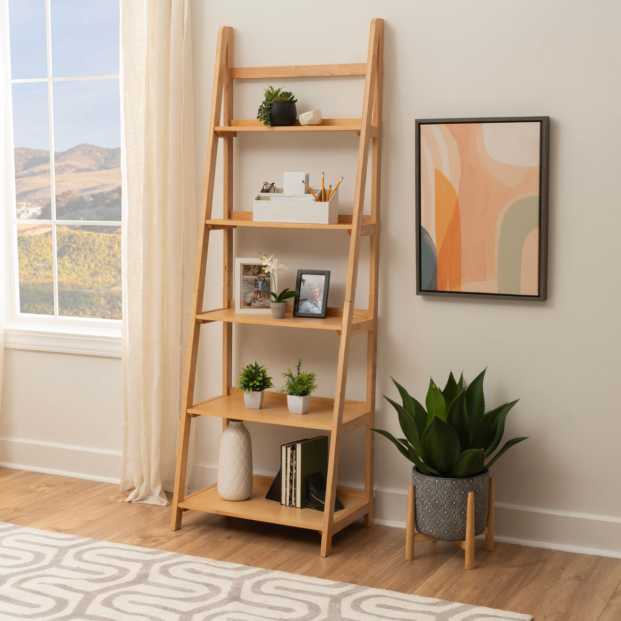 Cosgrove 5 Shelf Ladder Bookcase