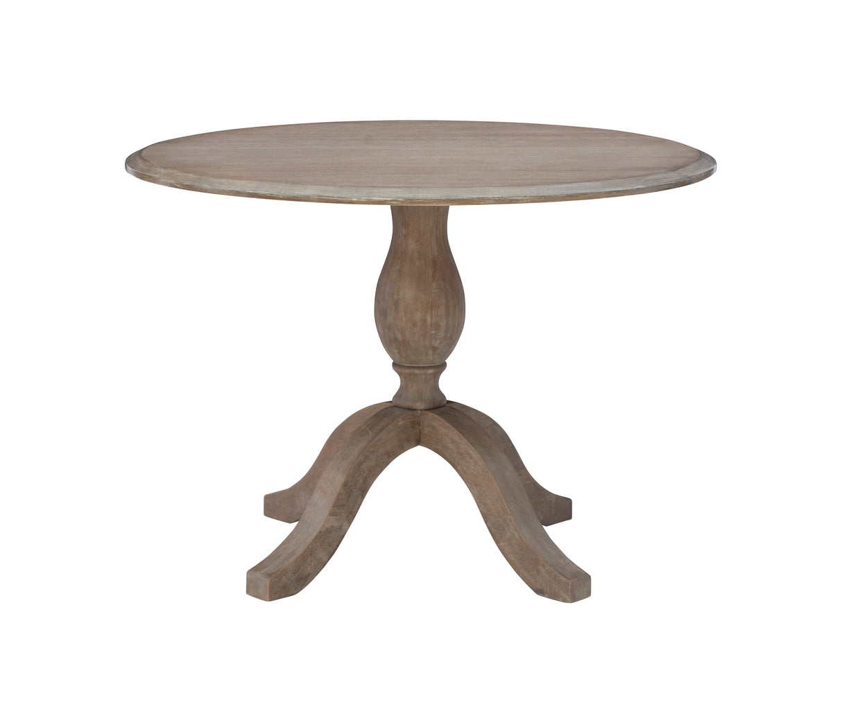 Torino Gray Wash Round Drop Leaf Table