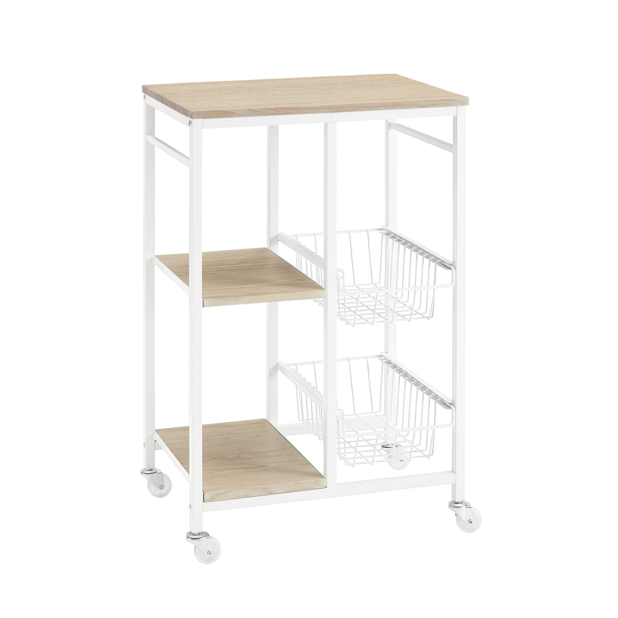 Taylor White Small Kitchen Cart