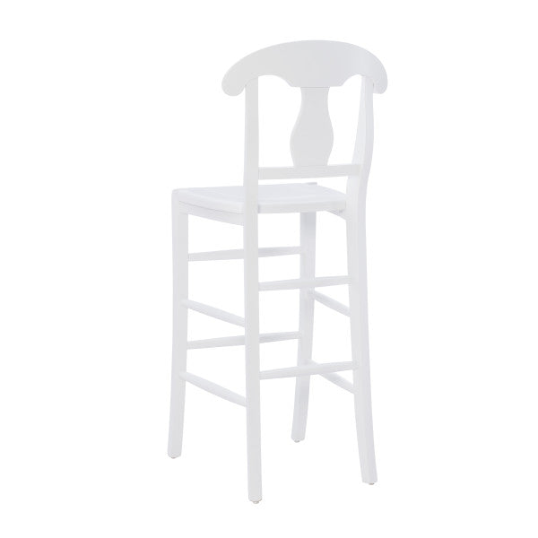 Valley White Counter Stools With Wood Seat (Set of 2)