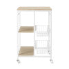 Taylor White Small Kitchen Cart