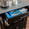 Cameron Kitchen Cart Granite Top