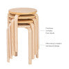 Polly Natural Stacking Stool (Set of 4)