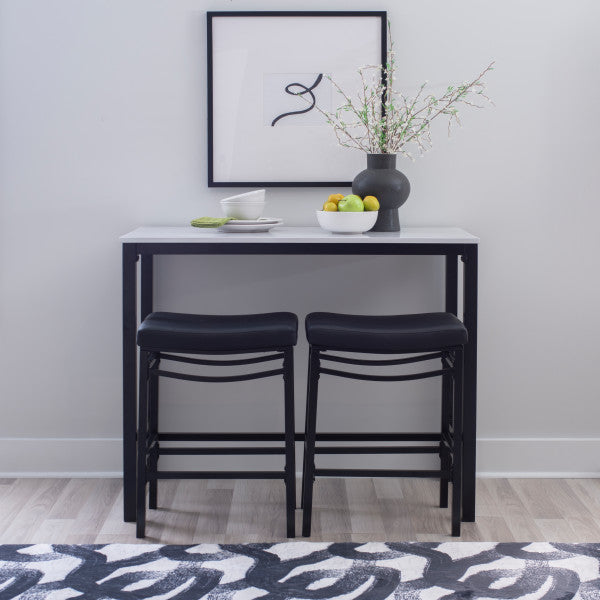 Betty Faux Marble 3 Piece Faux Leather Set