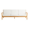 Cannon Teak 2 or 3 Seater Sofa With Cushions