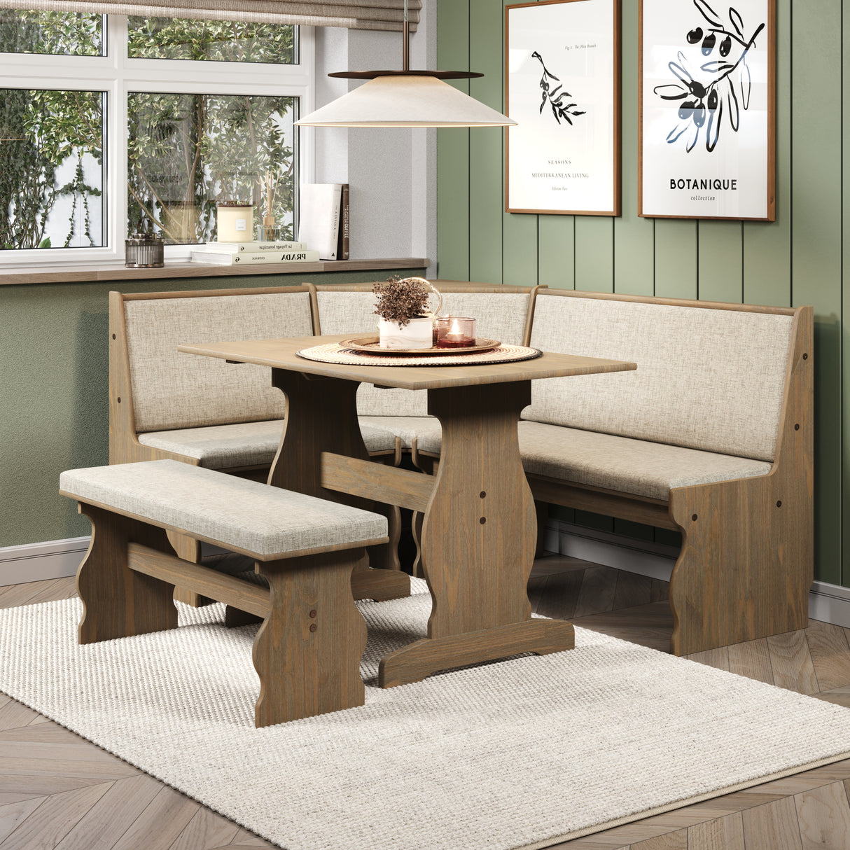 Sierra Upholstered Nook Set