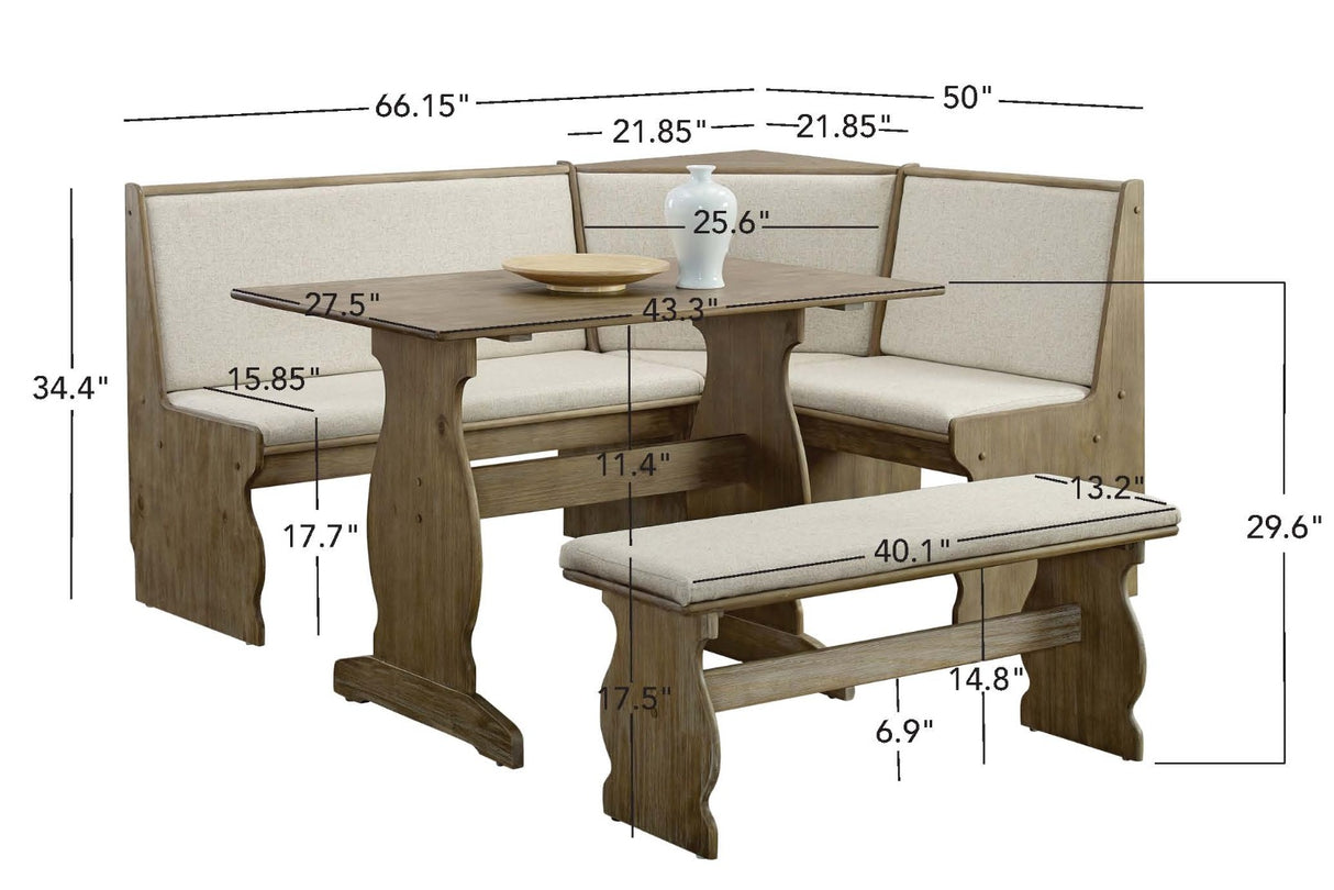 Sierra Upholstered Nook Set