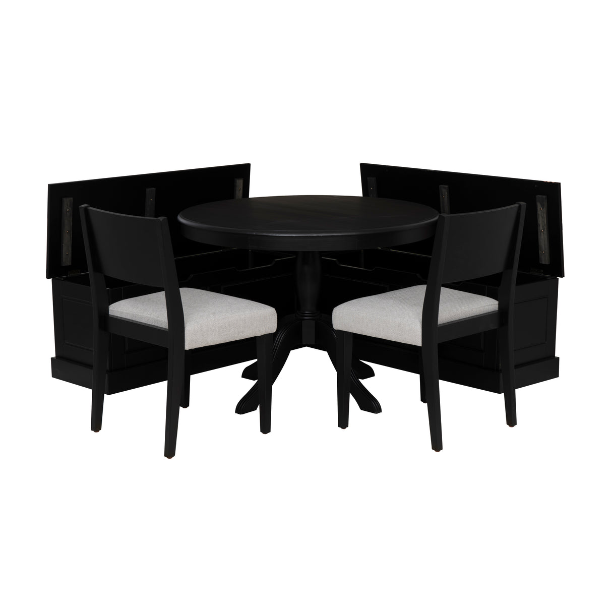 Norah Upholstered 4PC Nook Set