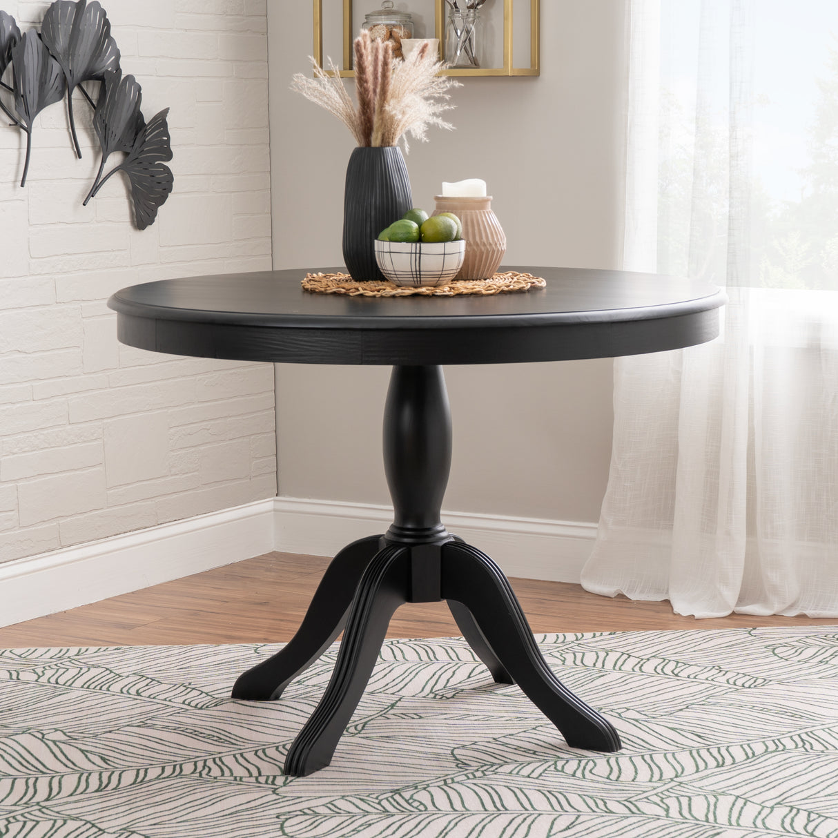 Norah Black Pedestal Table