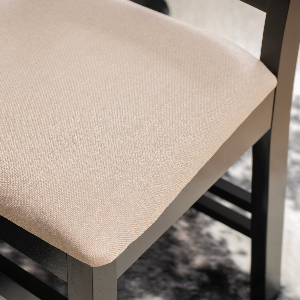 Norah Black Walnut Nook Black Table 2 Chair