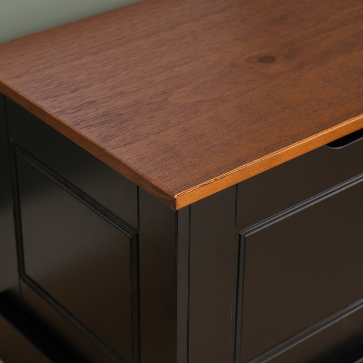 Norah Black Walnut Nook Black Table 2 Chair