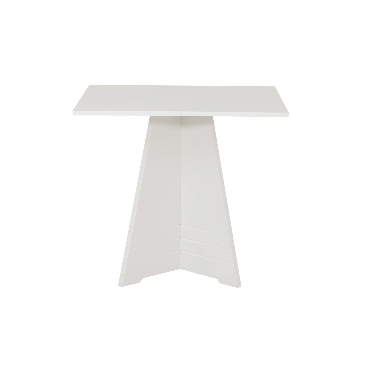 Nancy White Square Pedestal Table