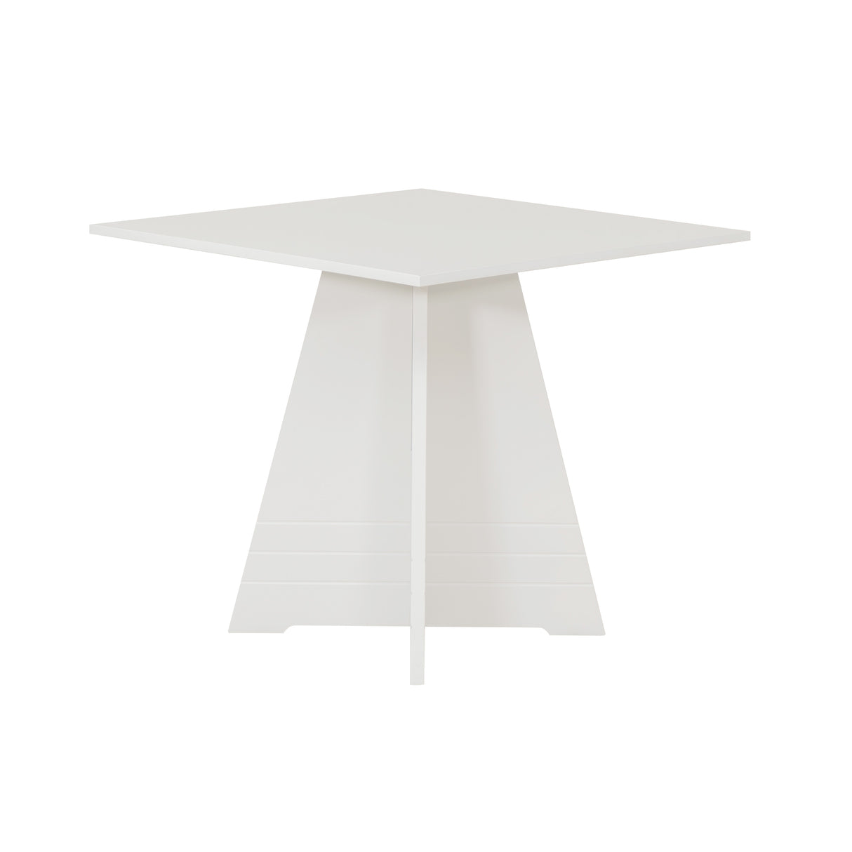 Nancy White Square Pedestal Table