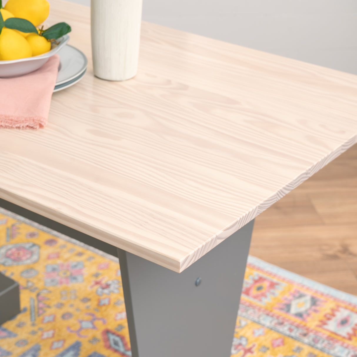 Norah Grey Maple Table Bench 3PC Set