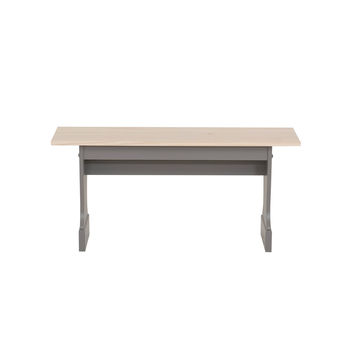 Norah Grey Maple Trestle Bench