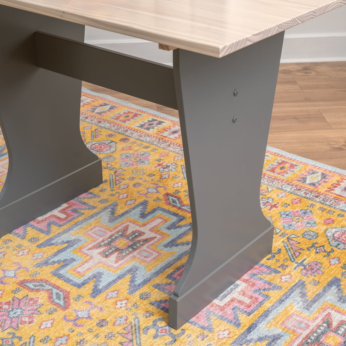 Norah Grey Maple Trestle Table