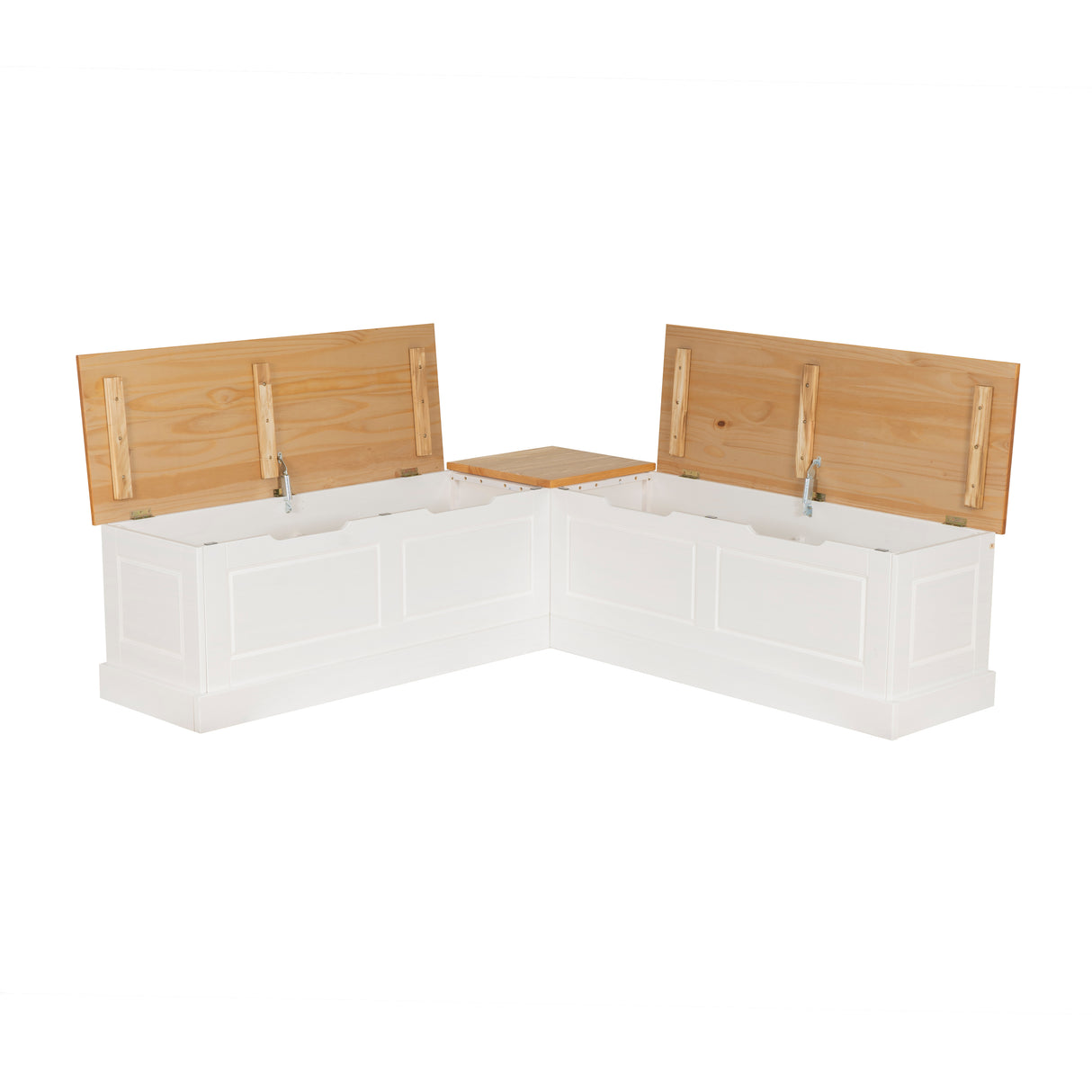 Norah Backless Corner Nook with 5-Piece Cushion Set