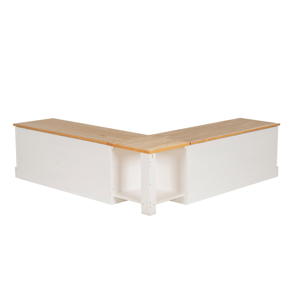 Norah Backless Corner Nook with 5-Piece Cushion Set