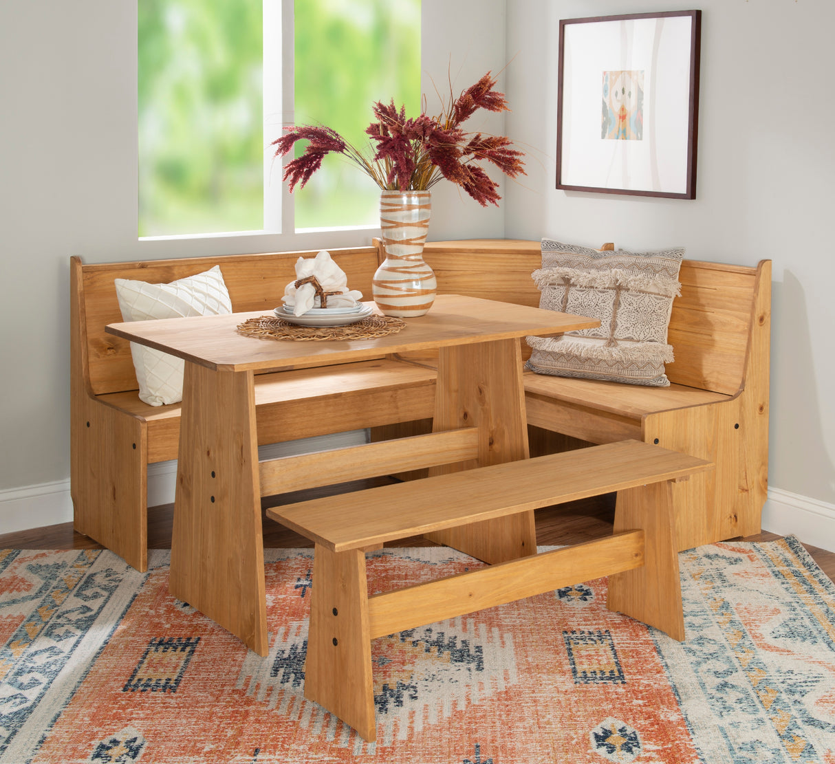 Willow Natural Corner Nook Set
