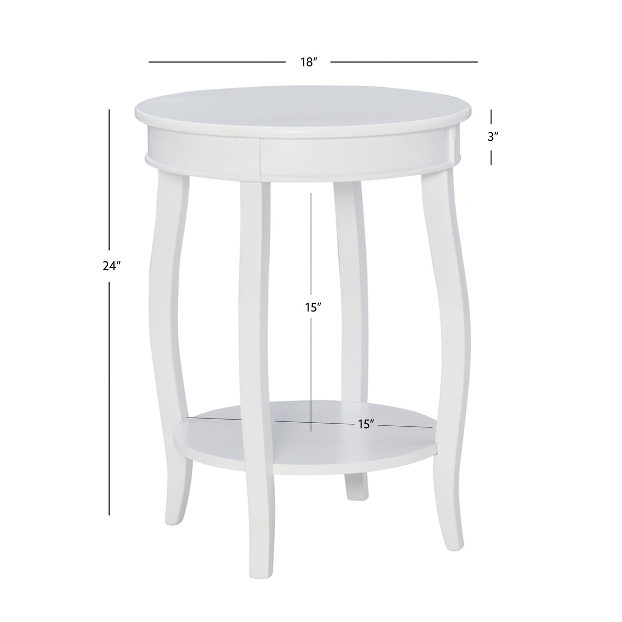 Rainbow Round Side Table