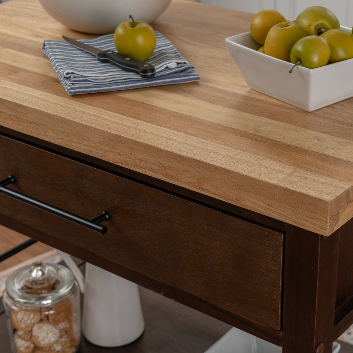 Fino Brown Kitchen Cart