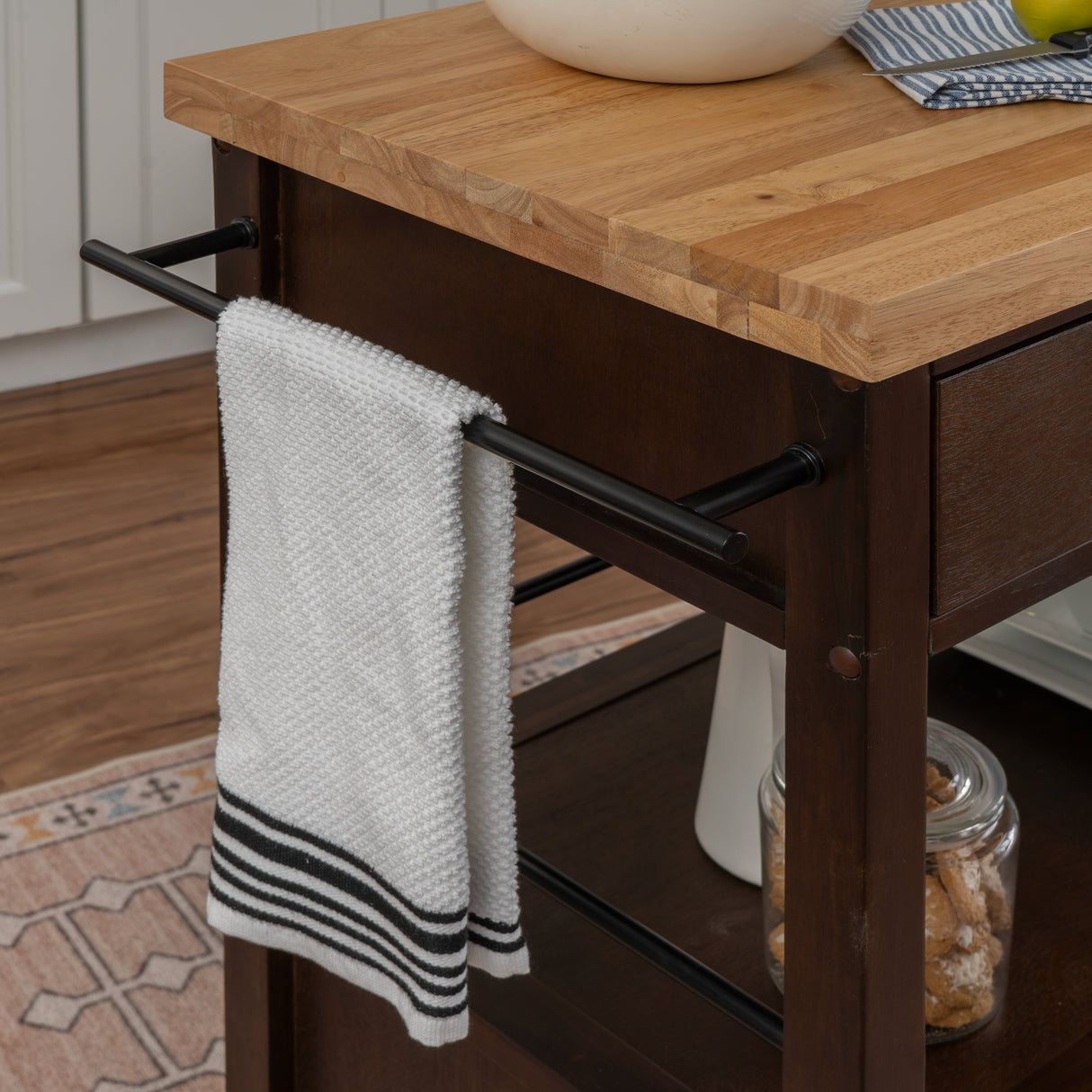 Fino Brown Kitchen Cart