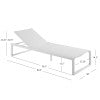 Alora Aluminum Chaise Lounge