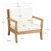 Cannon Teak Arm Chair With Cushions