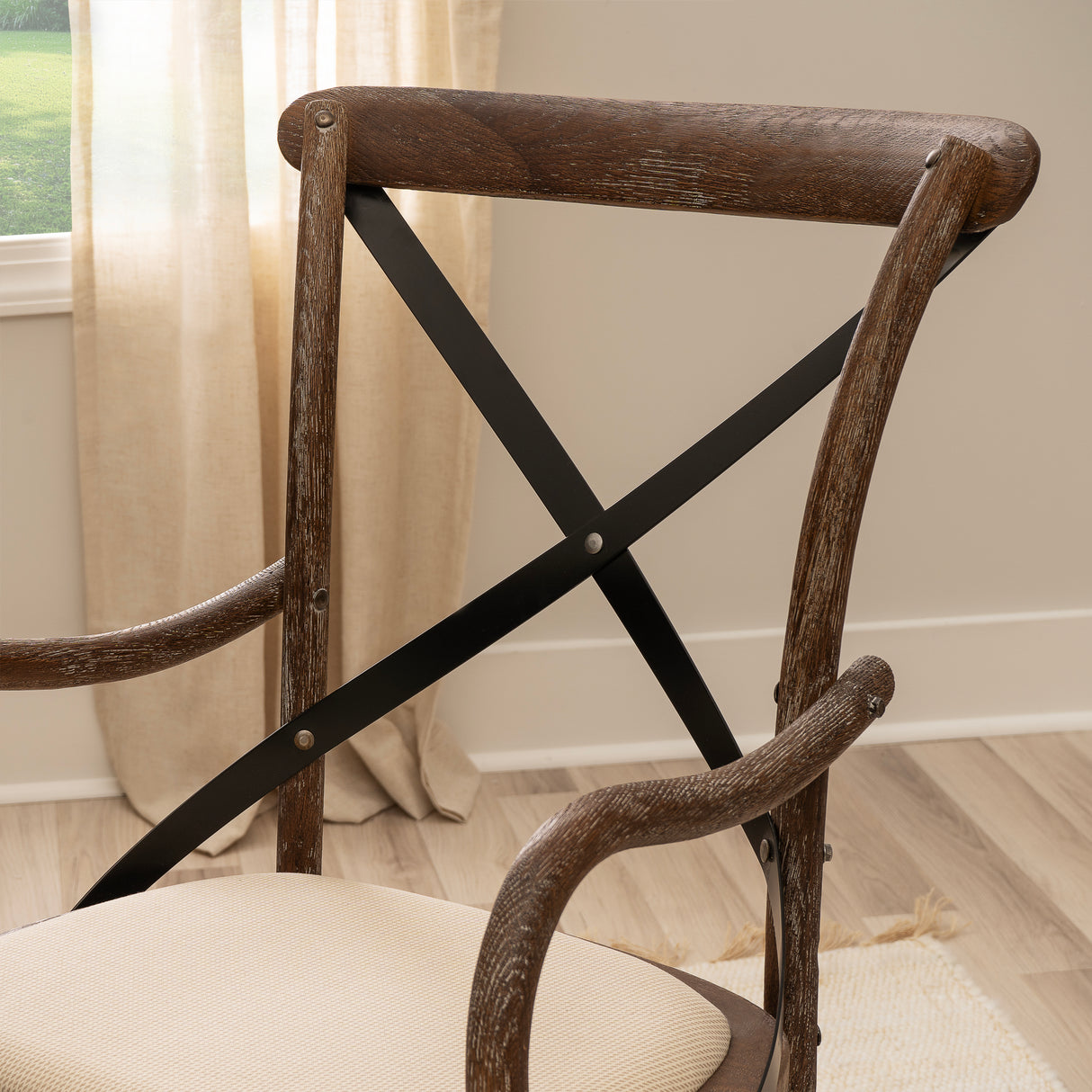 Hyde Gray wash Bentwood Office Chair