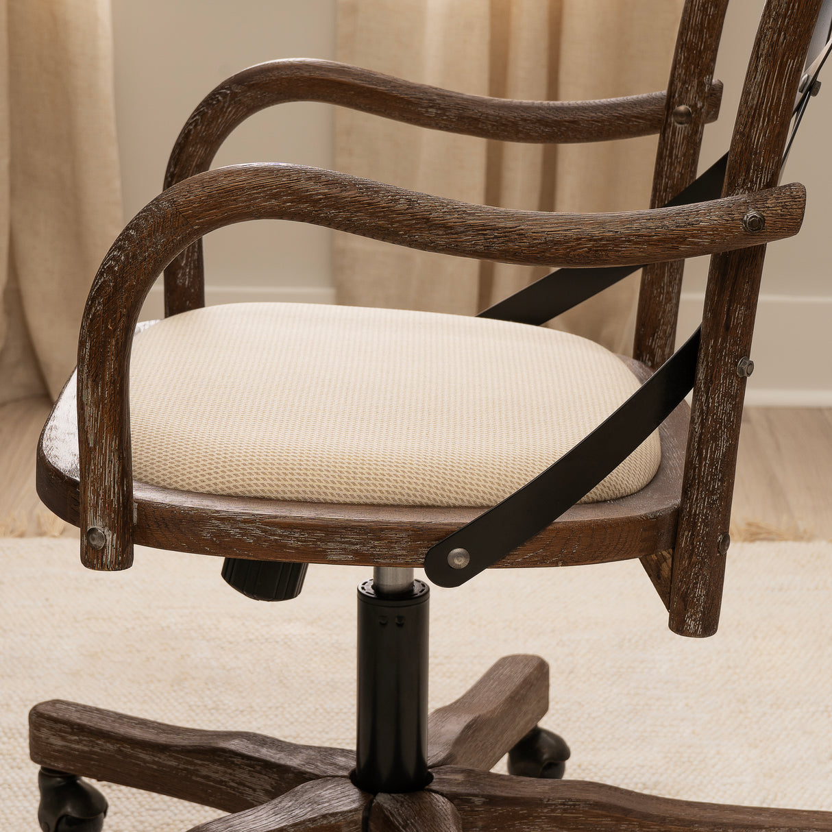 Hyde Gray wash Bentwood Office Chair