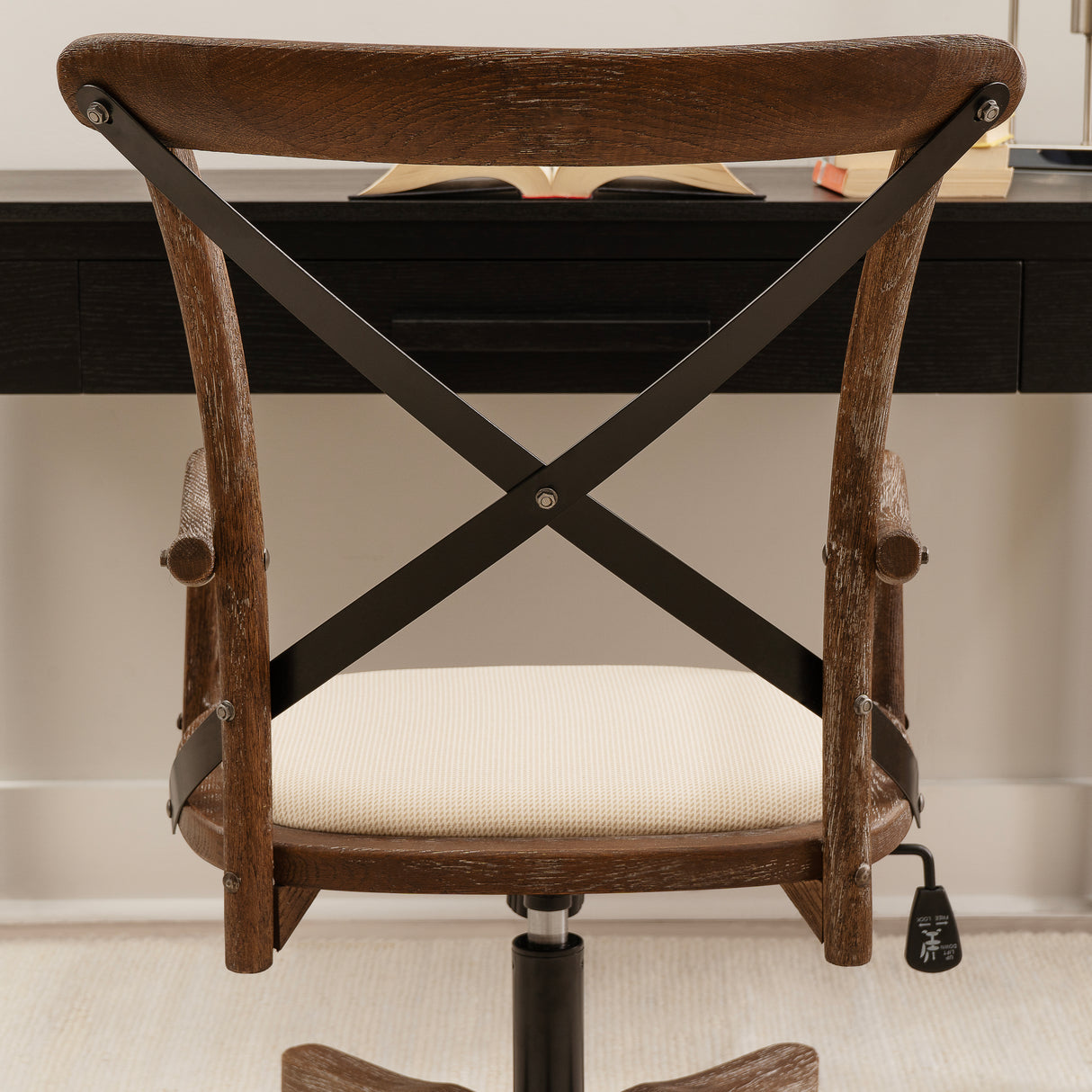 Hyde Gray wash Bentwood Office Chair
