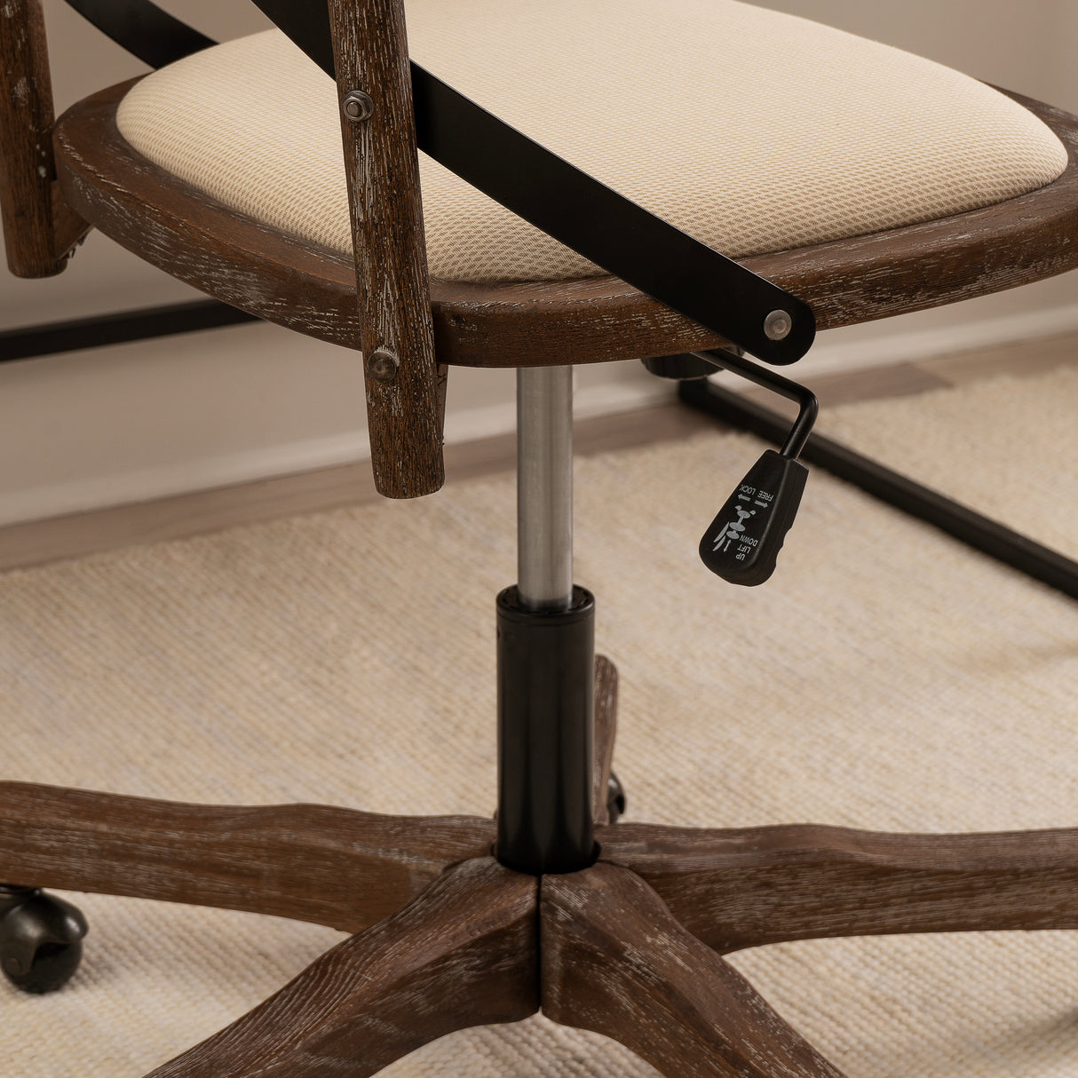 Hyde Gray wash Bentwood Office Chair