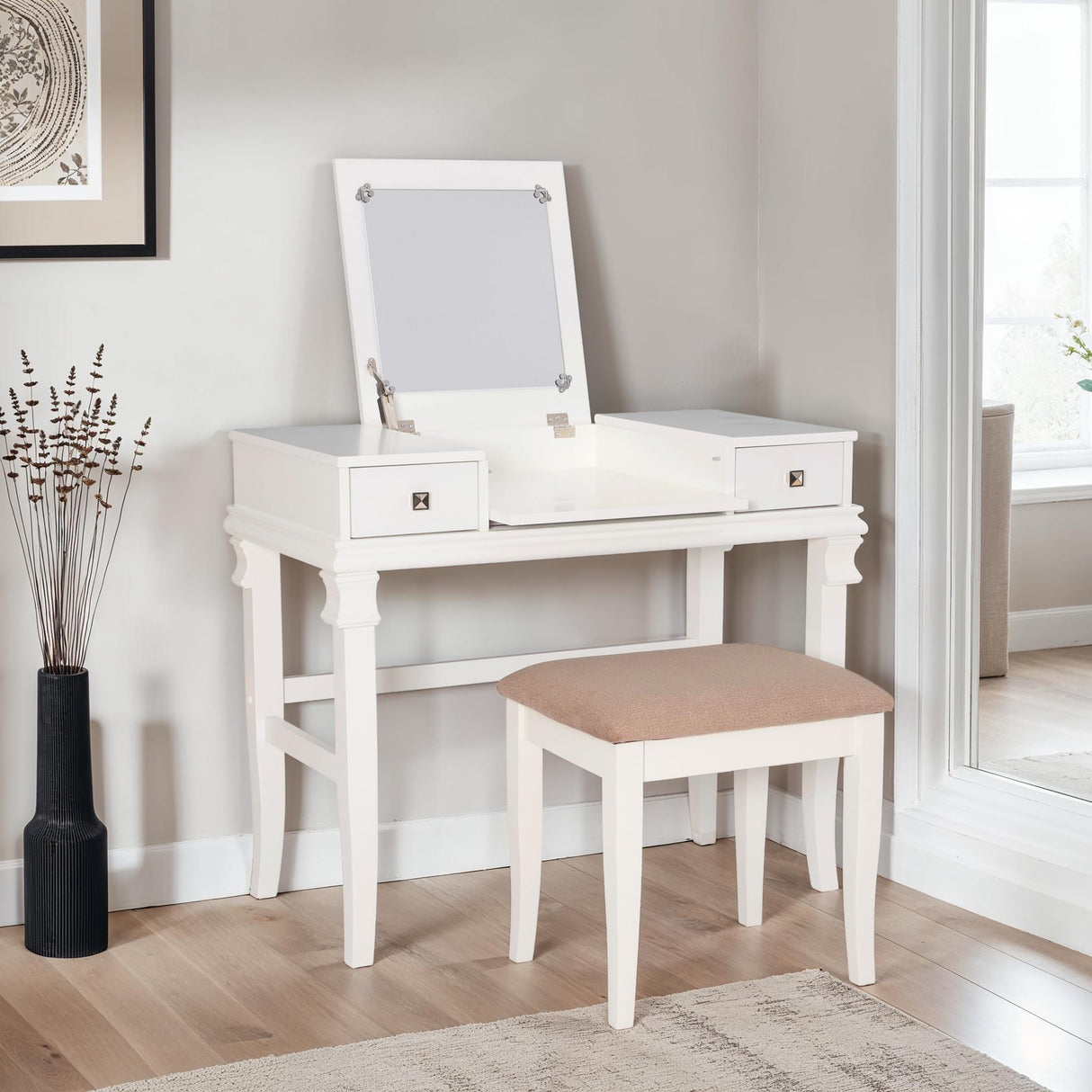 Angela Walnut Vanity Set