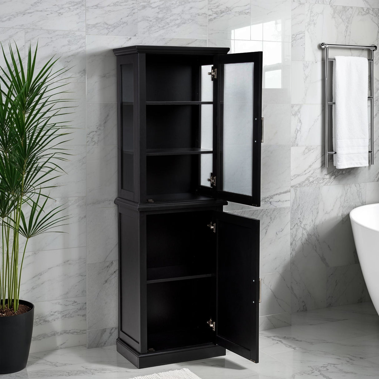 Scarsdale Tall Black Cabinet