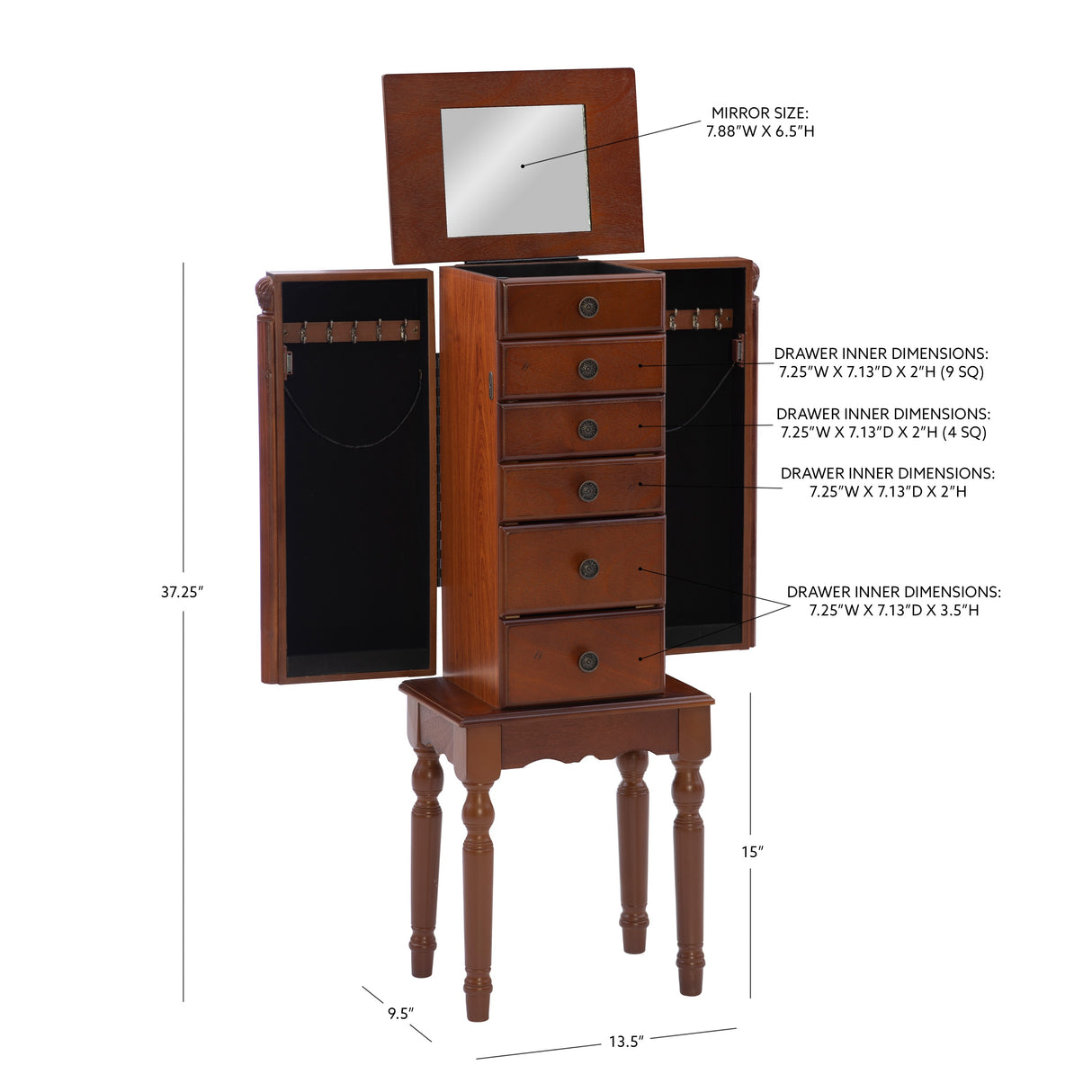 Ollie Jewelry Armoire