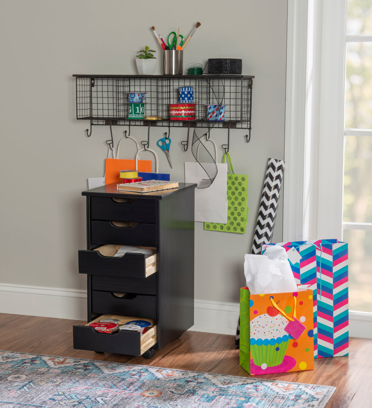 Rudy Rolling Storage Cart