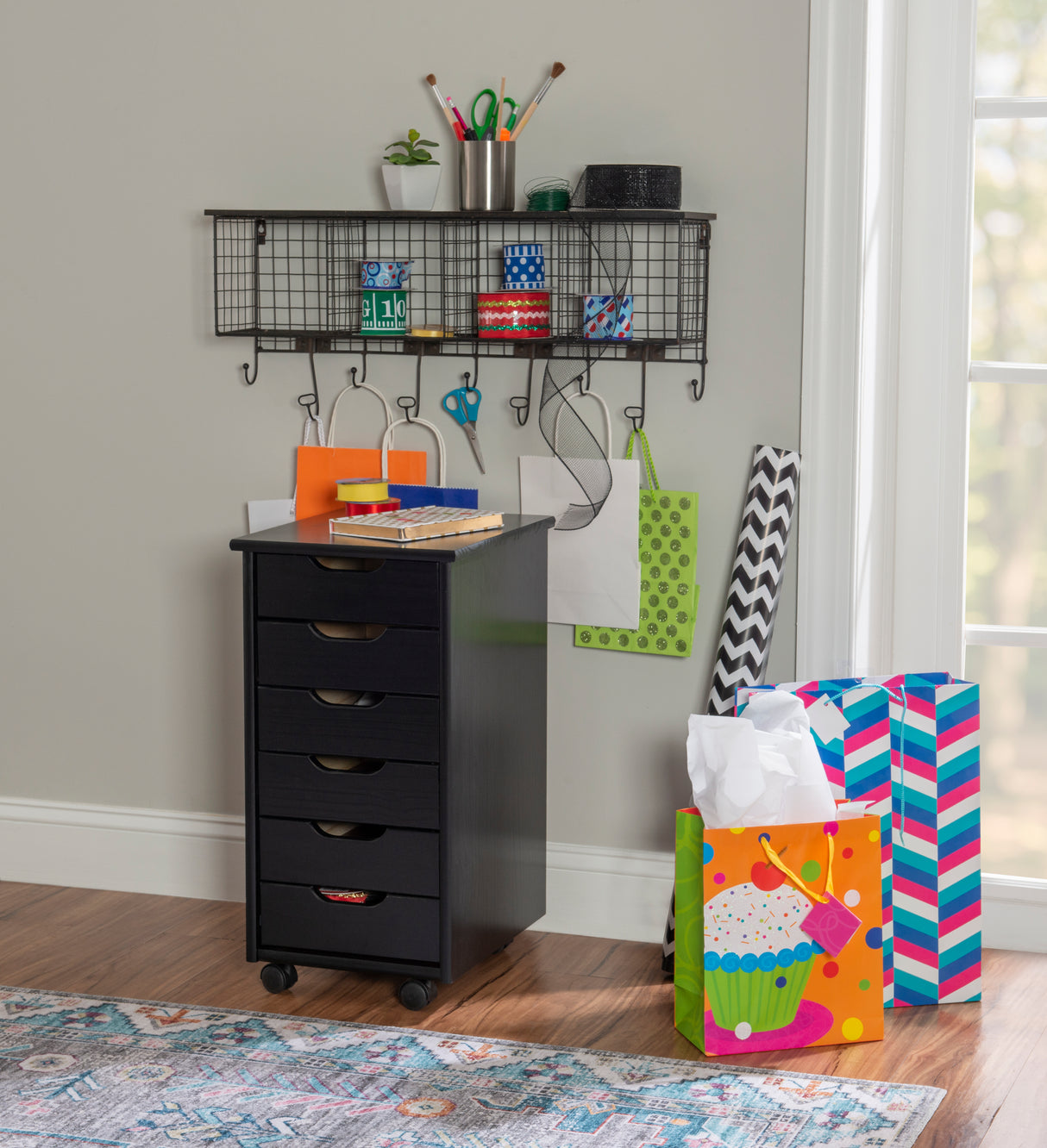 Rudy Rolling Storage Cart